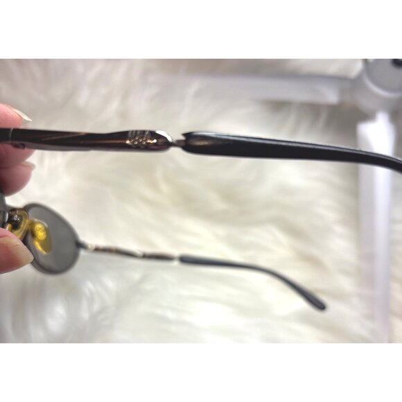 Vtg USA Olympics Rings Sunglasses Oval Black Metal Frame Collectable Preowned - Picture 5 of 6